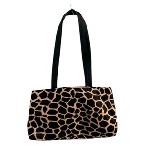 Giraffe‎ Print Faux Fur Purse